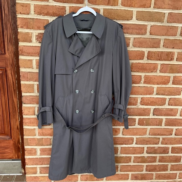 Town craft soft vintage lightweight trenchcoat men’s size 40 regular- unisex - Picture 13 of 15